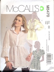 5470 SS-LS DRAWSTRING TUNIC, EYELET OR NOT PATTERN 14-20